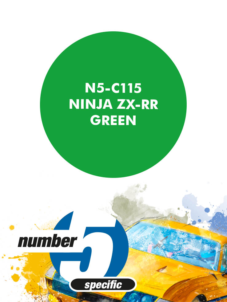 Airbrush paint for scale models: Ninja ZX-RR Green (ref. N5-C115)